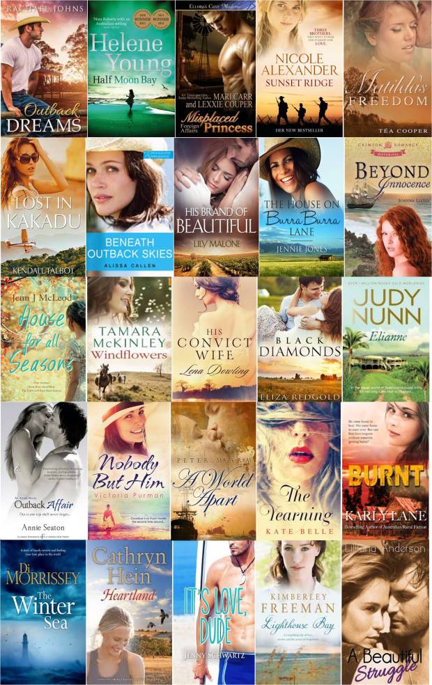 My top 25 fave romance novels set in Australia
