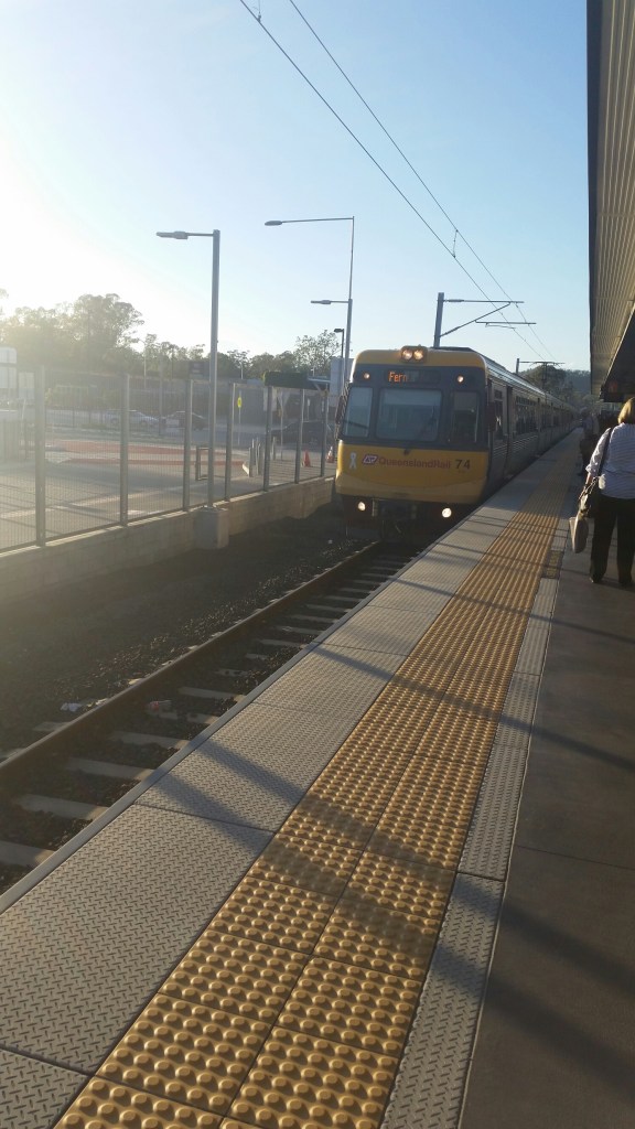 My desk - train photo